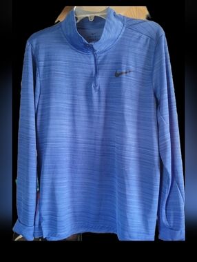 Nike Dri-FIT Blue Quarter-Zip Pullover